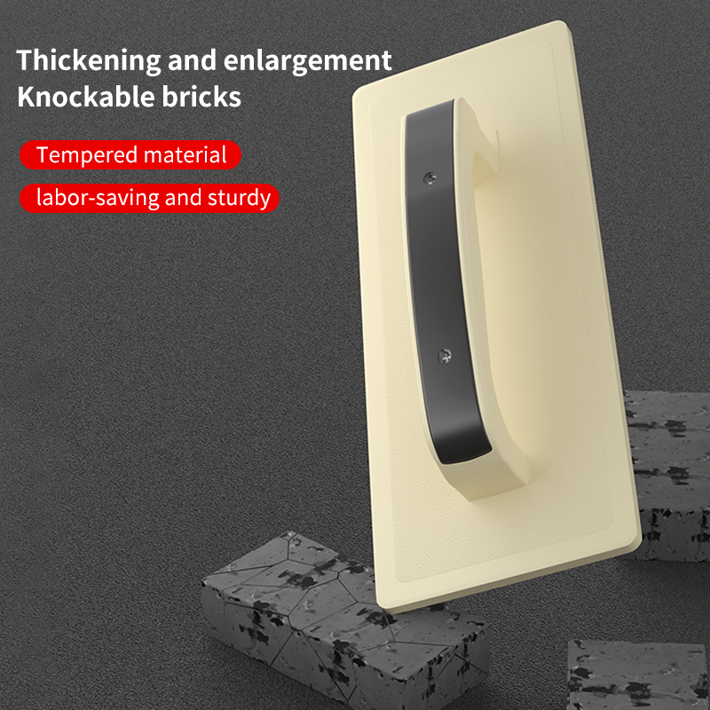 Paleta de plástico, tablero plano templado grande, paleta de cemento, tabla de lavar, paleta gris para herramientas Mason