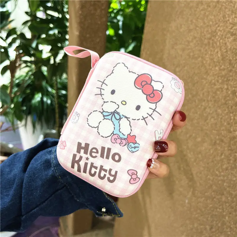 Sanrio Hello Kitty Storage Bag Kuromi Storage Box Pochacco Data Cable Charger Travel Earphone Storage Protective Case Gifts
