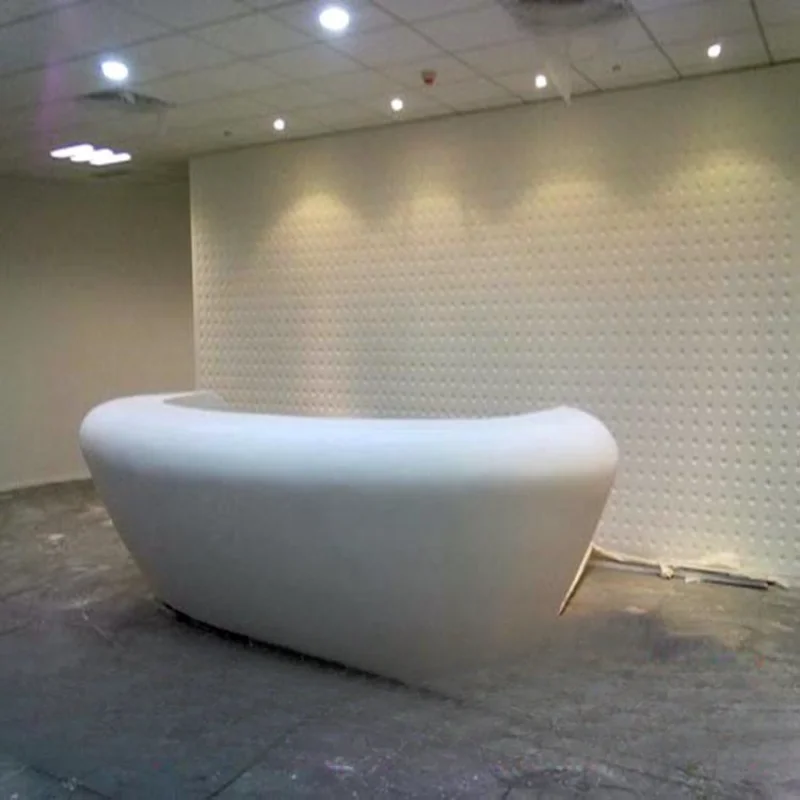 Composite Acrylic Decorative Panel Customized for Artificial Stone Manufacturer Irregular Shape Bar Table Processing