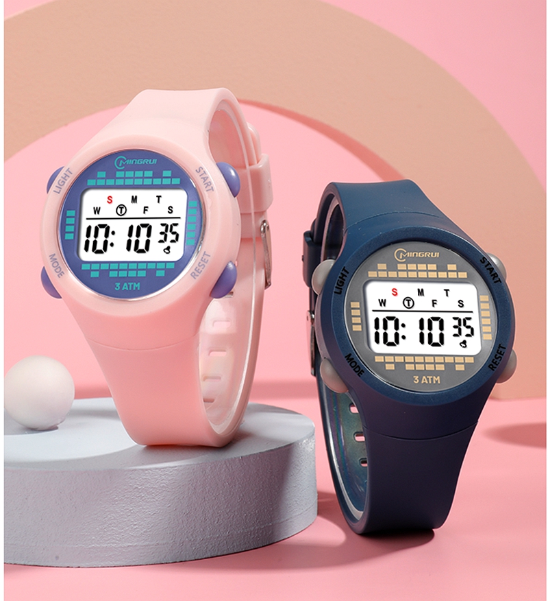 Детские спортивные часы с будильником, секундомер, детские цифровые часы для мальчиков и девочек, 30 м, водонепроницаемые, военные, студенческие, электронные наручные часы