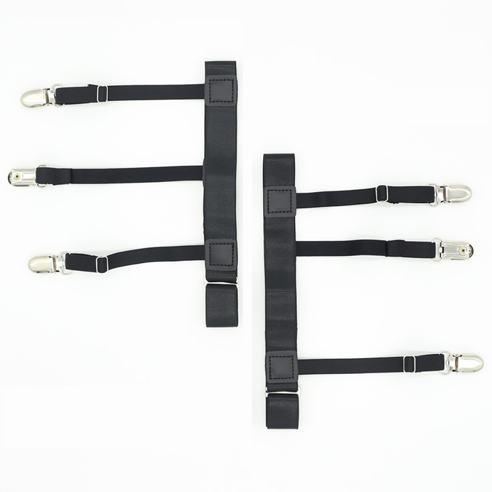 Gran oferta de camisa para hombre, cinturón con Clips de bloqueo antideslizantes, mantiene la camisa, pierna escondida, muslo, ligas ajustables, correa de bloqueo