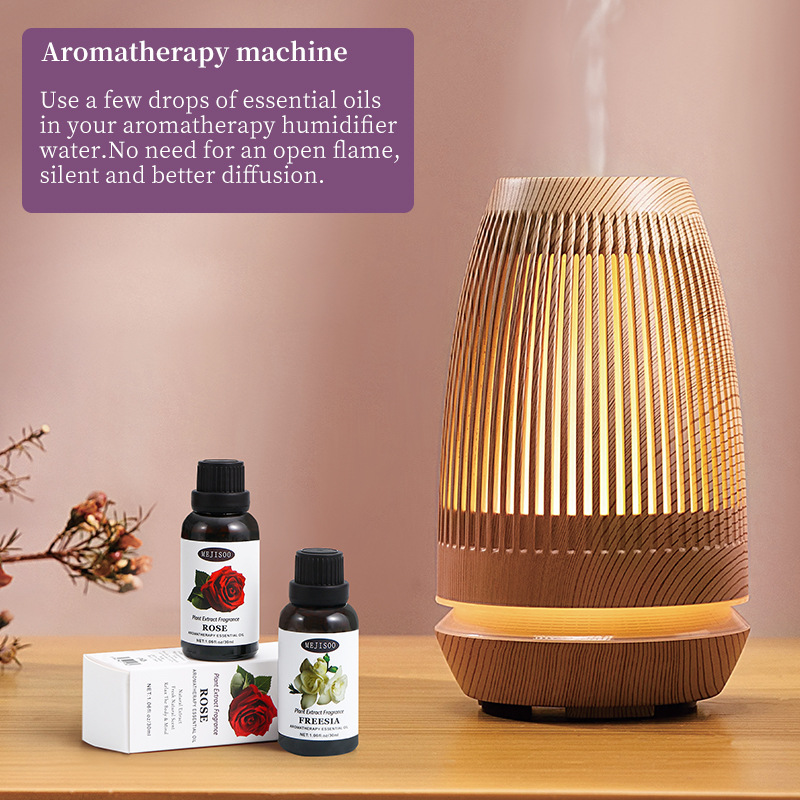 30ml Aromatherapy Essential Oil，Freesia Lavender Rose Mint Jasmine Lemon Scent Humidifier Diffuser Water-Soluble Essential Oil
