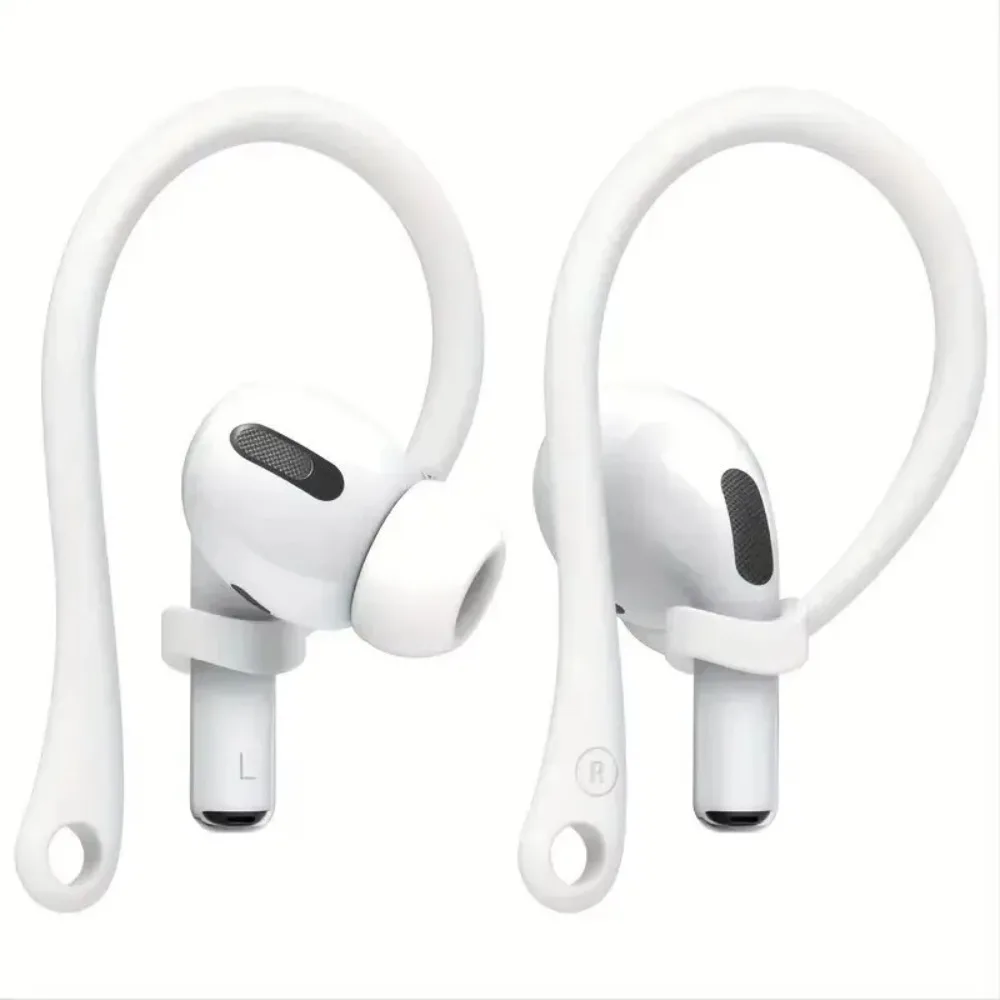 Weiche Silikon-Ohrhörer mit Anti-Verlust-Haken für Apple Airpods 1 2 3 Air Pods Pro Bluetooth Wireless-Kopfhörer, Ohrhörer, Ohrstöpsel, Riemen