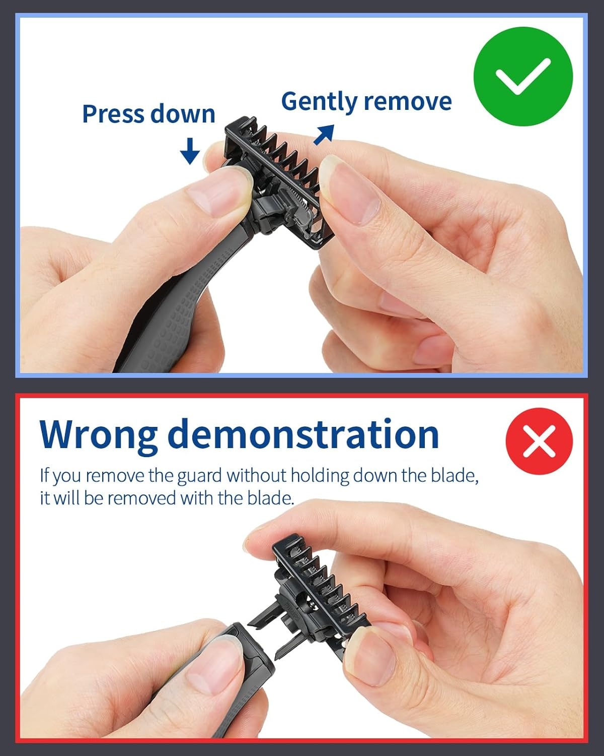 Beard Trimmer Replacement Blades Compatible for OneBlade QP2520 QP2630 QP2724 QP2830 QP2734, 1/2/3/5mm Trimming Accessory Kit