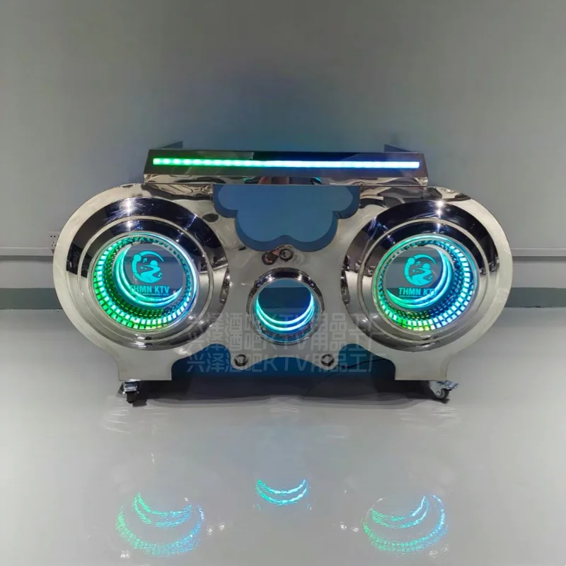 Bar DJ table DJing table KTV party room luminous colorful removable stainless steel acrylic LED DJing table