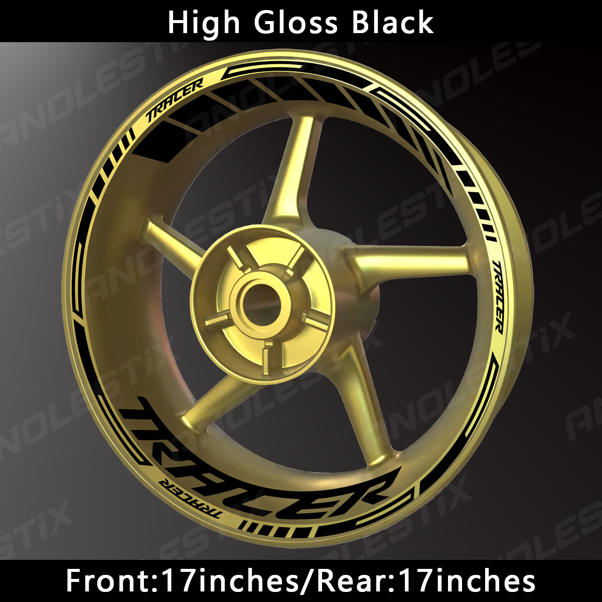 AnoleStix светоотражающая наклейка на колесо мотоцикла, наклейка на ступицу, обод, полосатая лента для YAMAHA TRACER 7 TRACER 9 TRACER 7GT TRACER 9GT