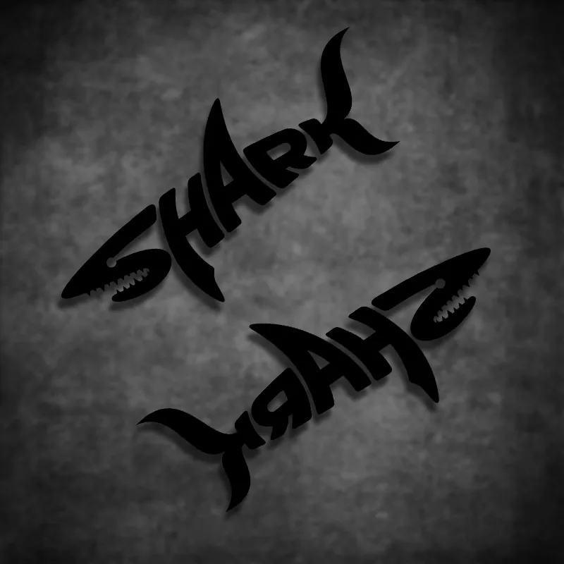 2PCS for Shark Motorcycle Helmet Stickers Cool Visor Logo Creative Vinyl Decals Motocross Fuel Tank Body Decor Pegatinas Moto