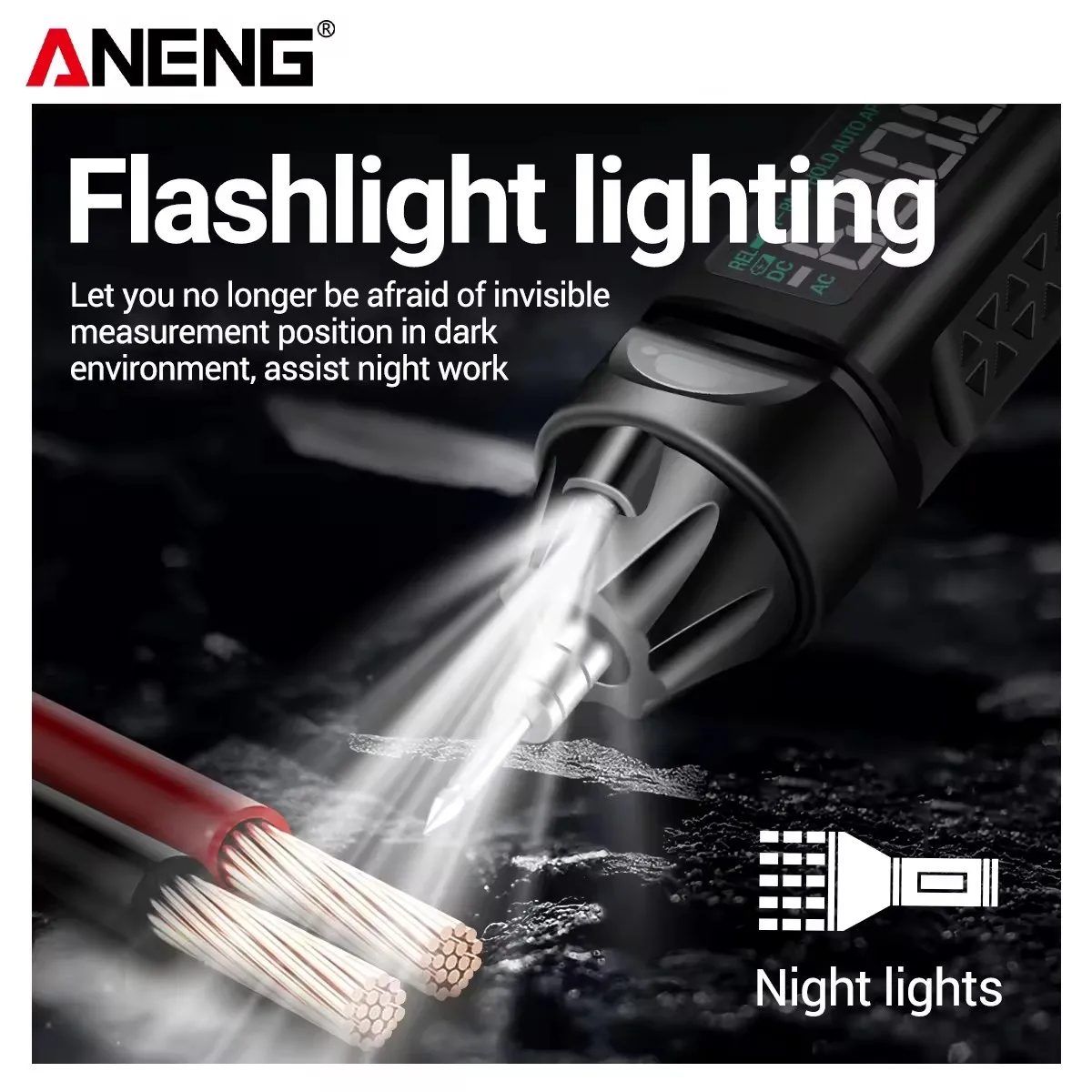 ANENG A3009 Pro ประเภทปากกามัลติมิเตอร์อัจฉริยะ Voice Broadcast ปากกาเครื่องทดสอบ Multimetro ดิจิตอล DC AC แรงดันไฟฟ้าสายเครื่องมือทดสอบ
