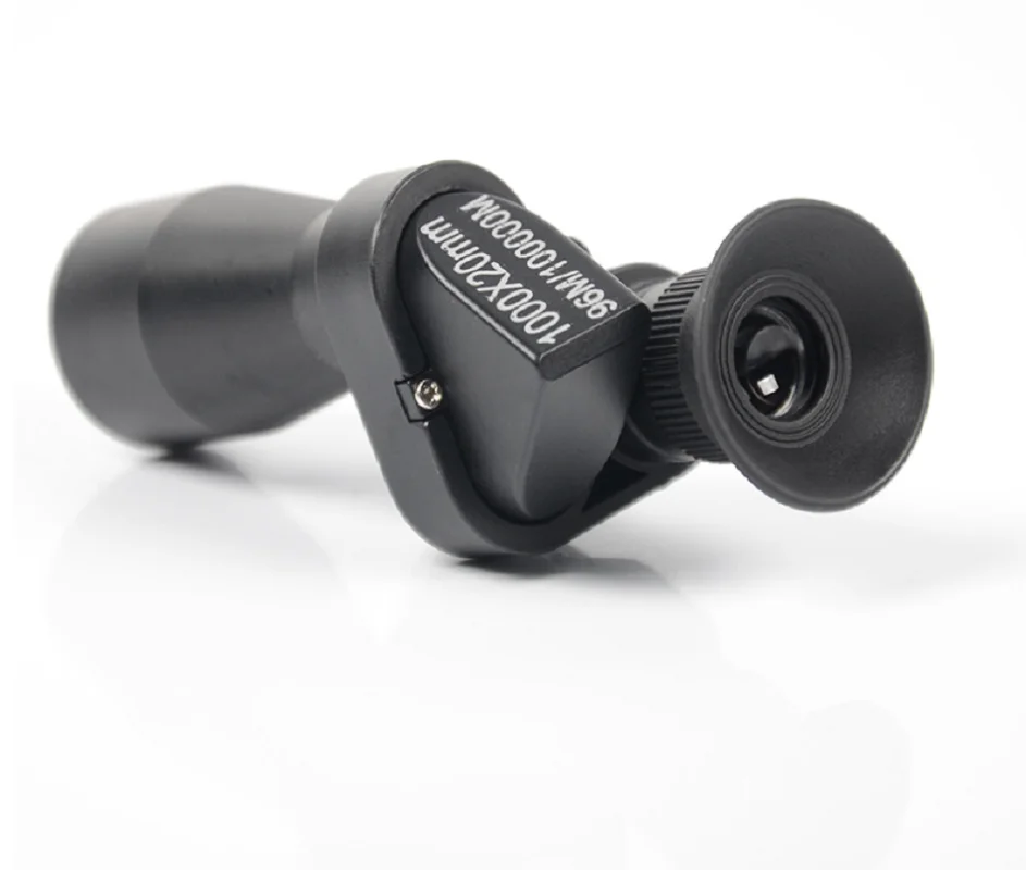 Telescópio monocular com zoom de alta ampliação 1000x20: mini tamanho de bolso portátil, adequado para pesca ao ar livre, caça, camping