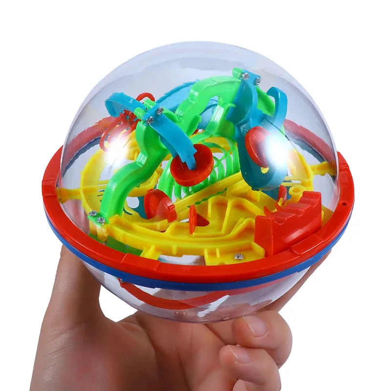 เกมลูกบอลเขาวงกต 3 มิติ - เกมท้าทายสติปัญญา Perplexus Labyrinth พร้อมฐานตั้งโชว์ผลสำหรับเด็กและผู้ใหญ่ ของขวัญฝึกสมอง