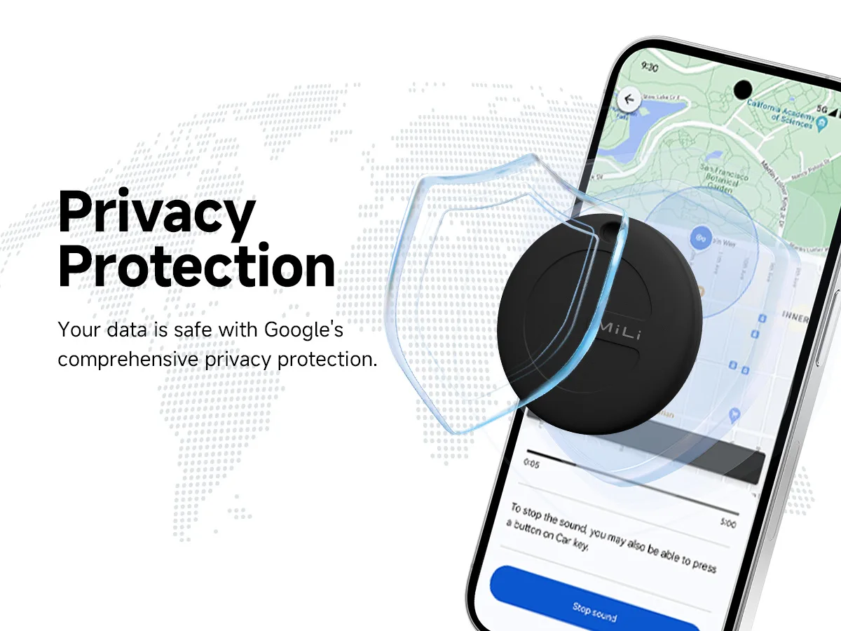 New MiLi Mitag Go Smart Tracker For Android Item Finder And Locator Work With Bluetooth Google Find My Device Anti-lost Air Tag