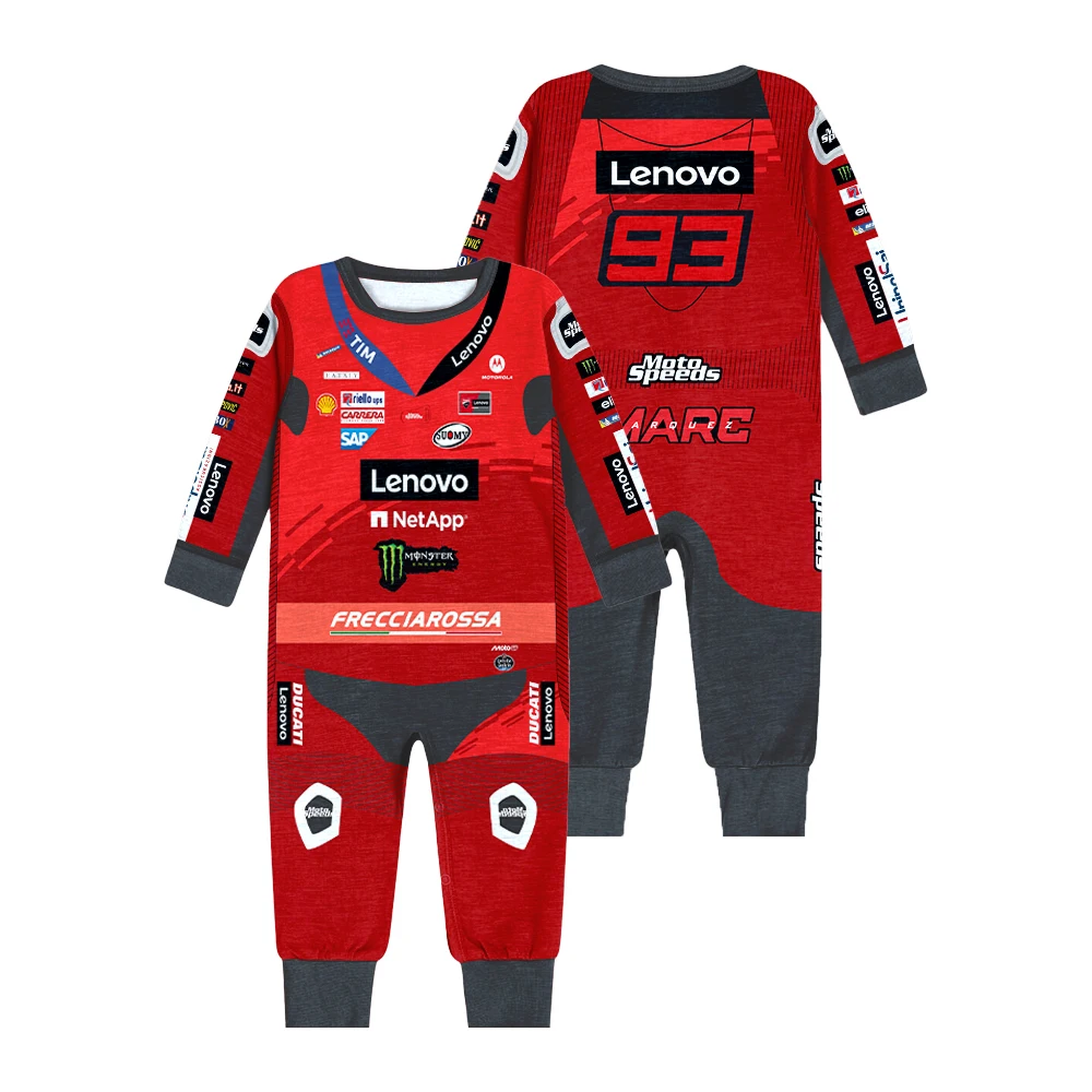 2025 nueva MOTO GP deportes extremos al aire libre ropa de ciclismo transpirable de secado rápido mono de bebé ropa de oruga de algodón puro