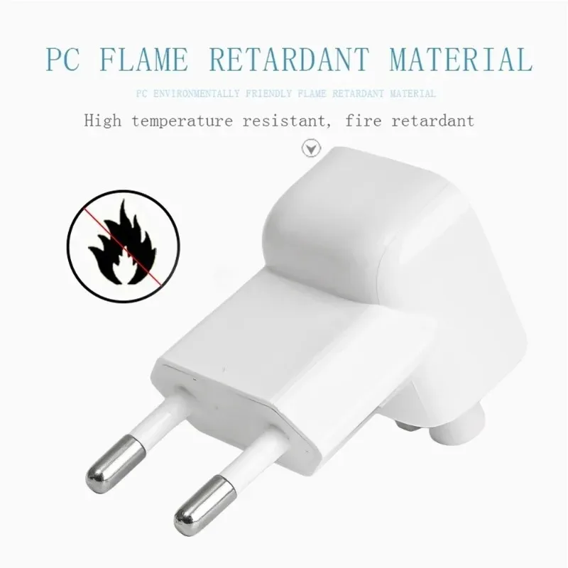 5/1 pacote ue ac tomada de parede cabeça pato para apple macbook ipad pro adaptador ar carregador carregamento rápido conversores portátil adaptadores