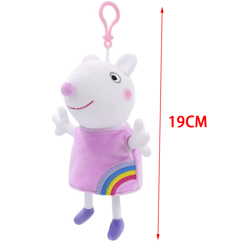 Peppa Pig Figuur Pluche Pop George 8 Vrienden Cartoon Model Anime Varken Vader Moeder Knuffel Voor Kinderverjaardagscadeau