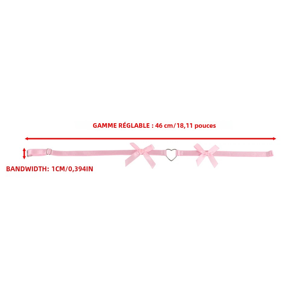 Jarretières en dentelle Lolita pour femmes, ceinture de jambe, arc croisé en forme de cœur, anneau de jambe, cloche élastique gothique, tour de cuisse, lingerie JOWomen Cosplay SFP