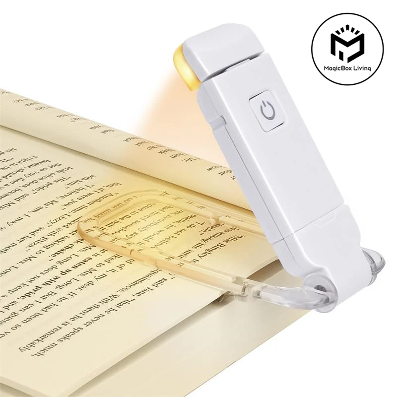 LED USB ชาร์จไฟหนังสือไฟอ่านหนังสือป้องกันดวงตาแสงกลางคืนแบบพกพาคลิปโคมไฟตั้งโต๊ะบุ๊คมาร์คอ่านแสงโคมไฟกลางคืน