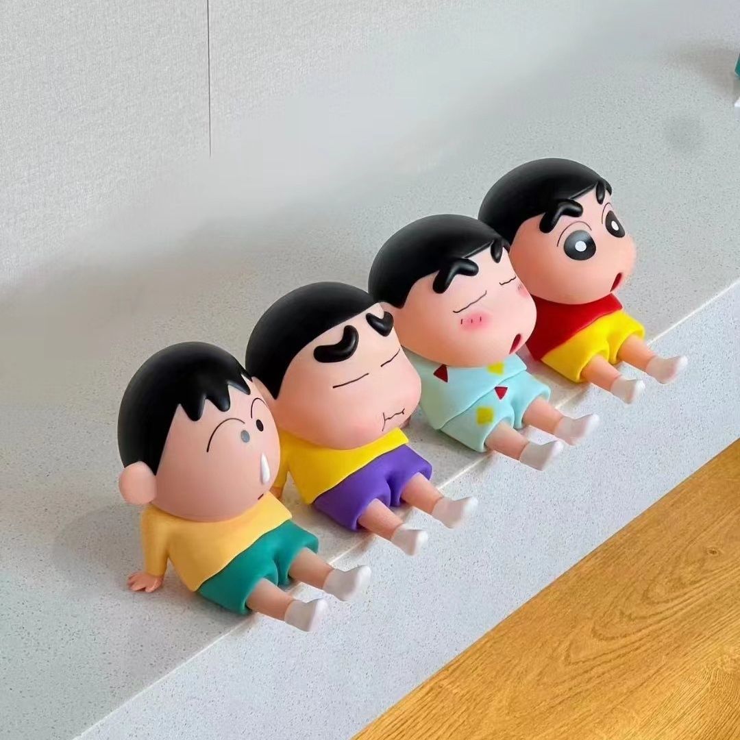 Kawaii Crayon Shin-Chan Boochan Telefon Halter Desktop Anime Ornamente Fernsehen Cartoon Telefon Unterstützung Nette Puppe Mädchen Geschenke