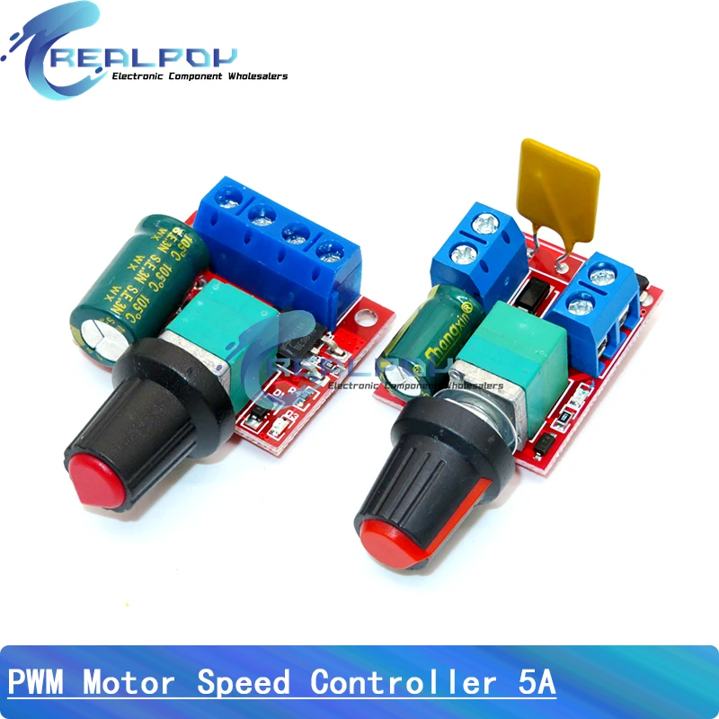 DC 1.8V-35V 2A 3A 5A 10A 30W 80W 90W PWM Motor Speed Controller Low Voltage Motor Speed Controller PWM Adjustable Drive Module