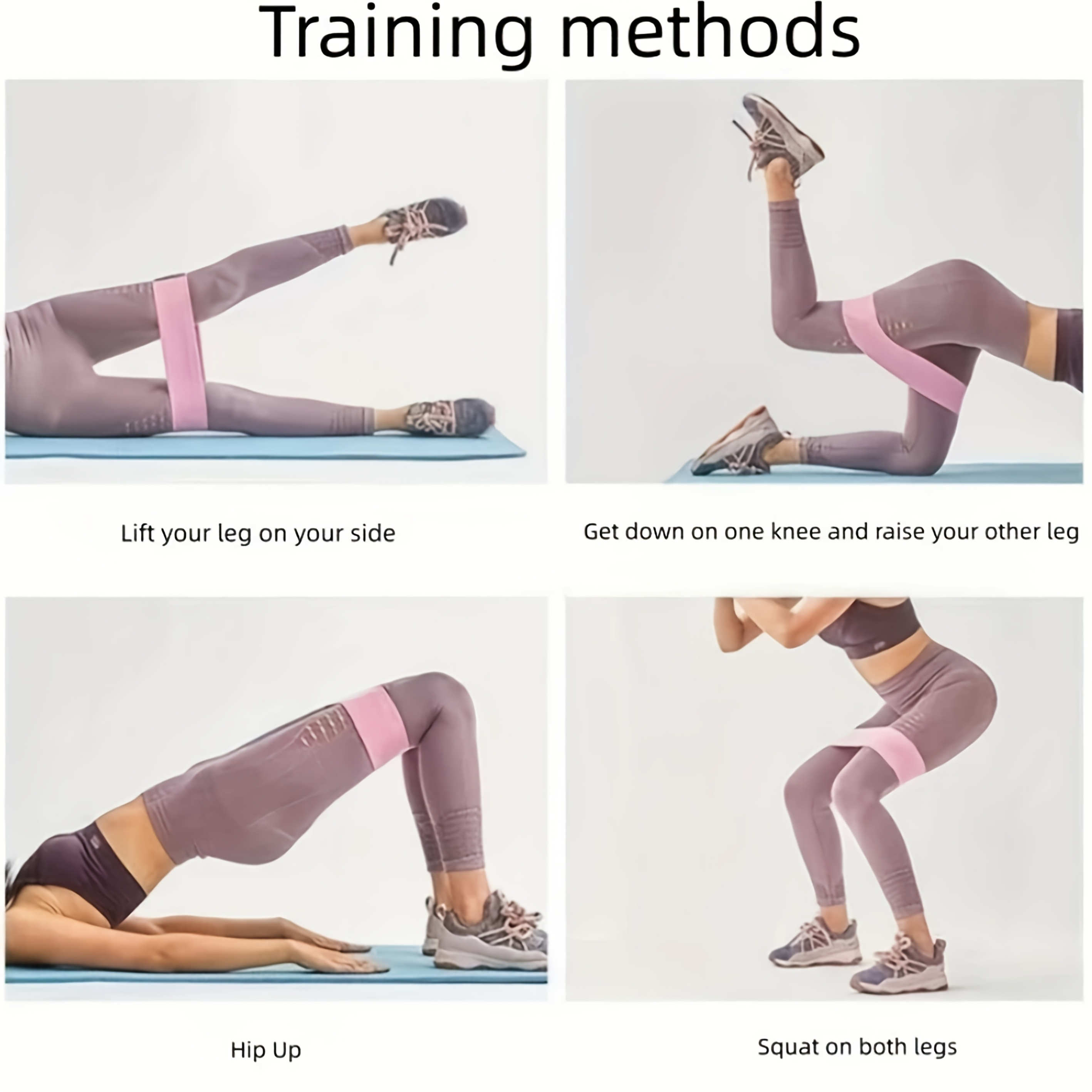 Stofweerstand Heup Booty Bands Elastisch Glute Dij Workout Squat Cirkel Stretch Fitnessstrips Loops Yoga Gymapparatuur