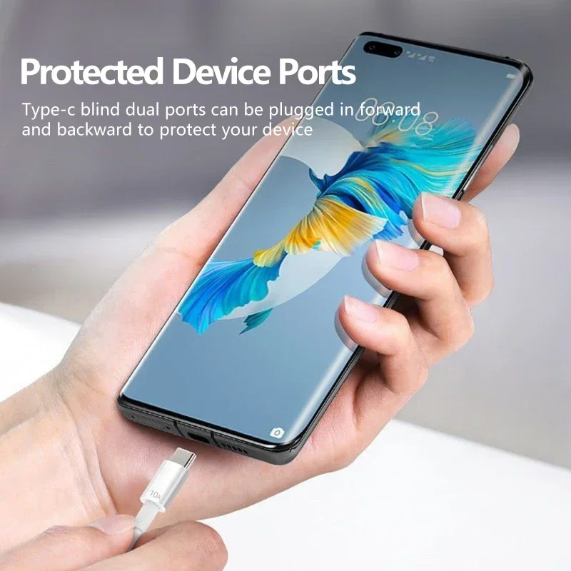1M/1,5M/2M Universal 120W 10A USB Typ C Kabel Super Schnelle Ladekabel für Xiaomi Smasung S24 S23 Huawei P70 Honor Datenkabel