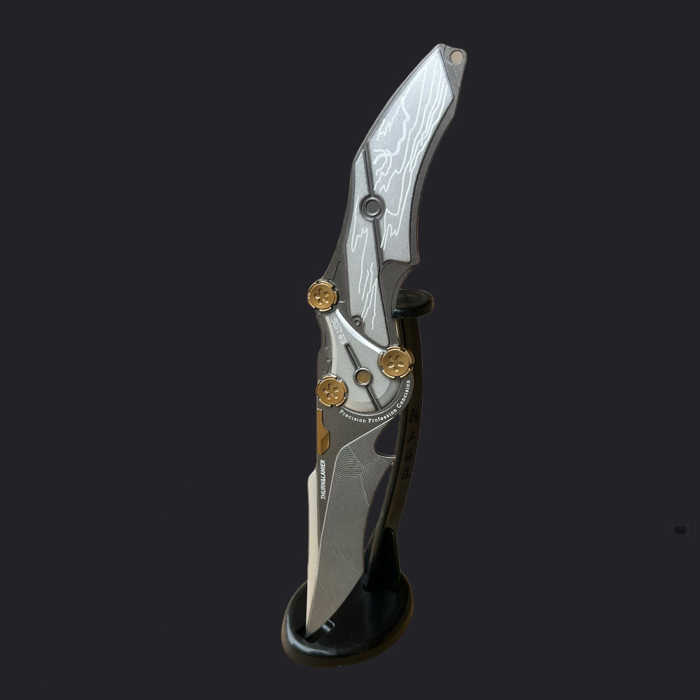 22CM Delta Force Game Peripherals Mercy Knife Not Folding Style Metal Weapon Model Outdoor Trainning Knife Melee Sword Toy Gifts