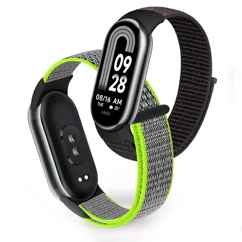 Correa deportiva con bucle de nailon para Xiaomi Mi Band 9 NFC, repuesto de pulsera para reloj inteligente, Correa Mi band 9-8, accesorios para pulsera