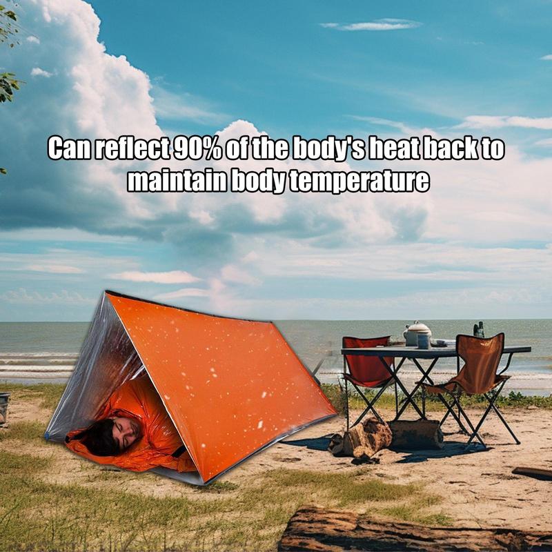 Barraca de sobrevivência leve abrigo tempestade proteção para todos os climas acampamento ao ar livre viajar toldo para mochila
