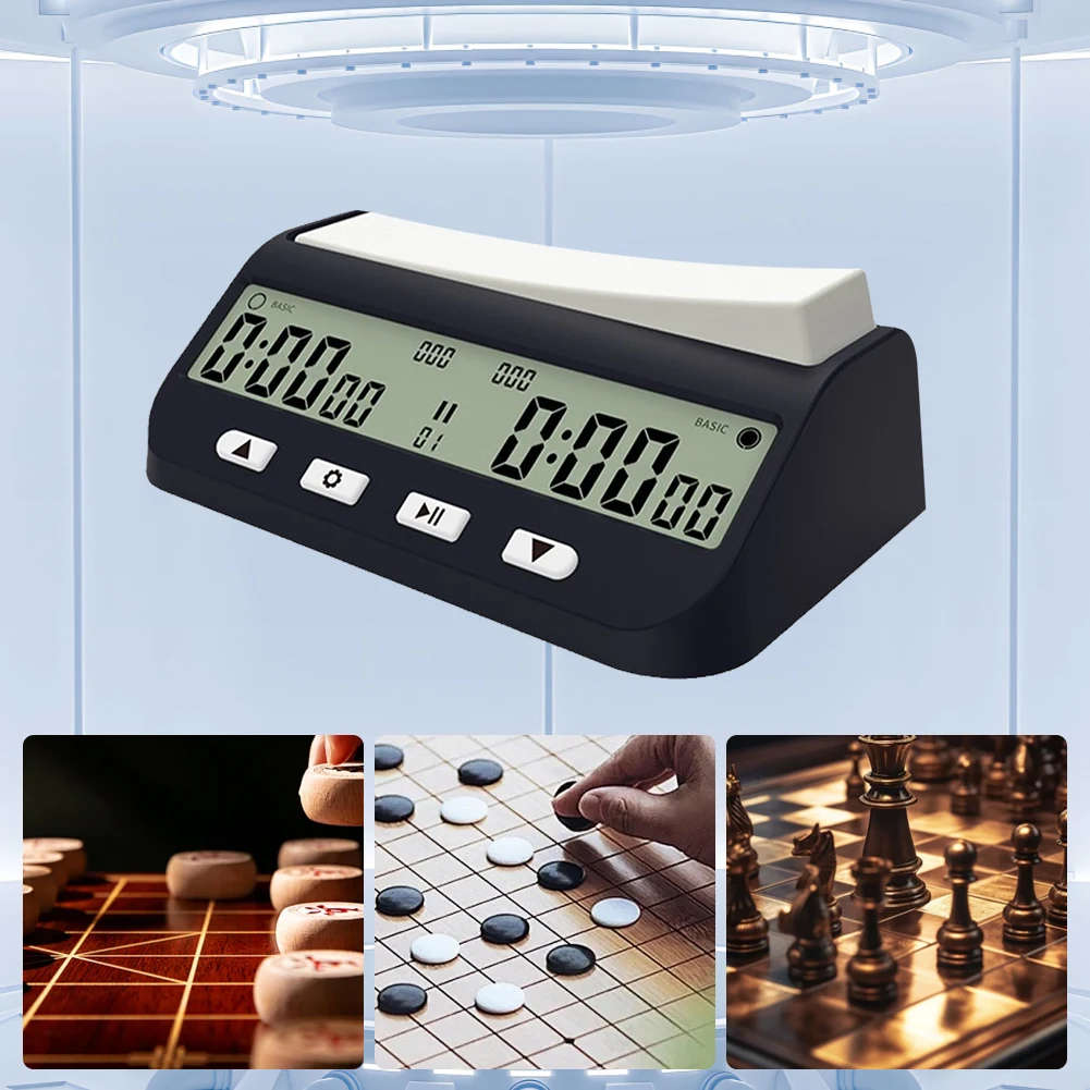 3-in-1 Chess Clock Multipurpose Portable Professional Chess Clock Digital Chess Timer Game Timer