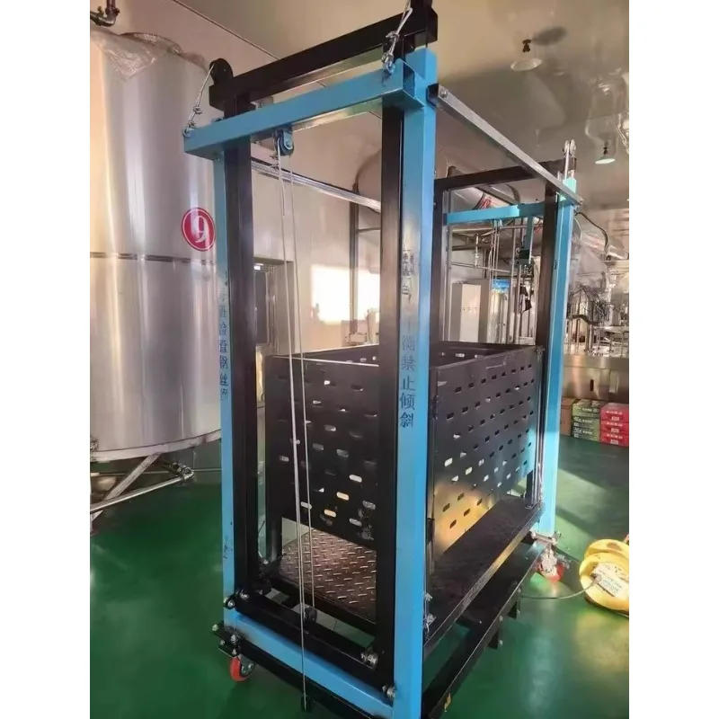 Electric mobile scaffolding cargo elevator remote control home construction decoration lift folding automatic lifting platform