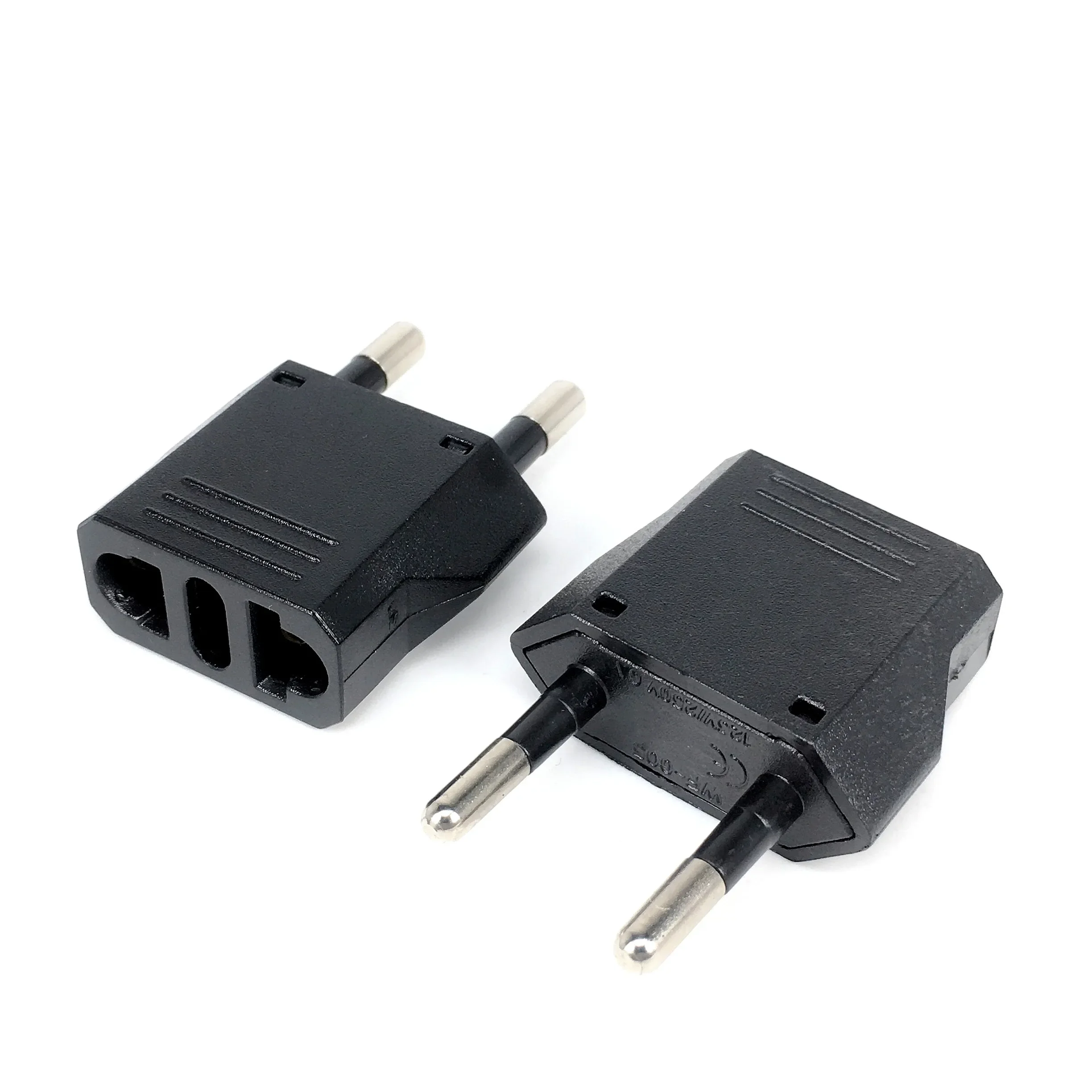 1-50pcs US to EU Plug Adapter Travel  Euro EU KR Converter Plugs Power Sockets KR Adapter Electric Korea Converter Power Sockets