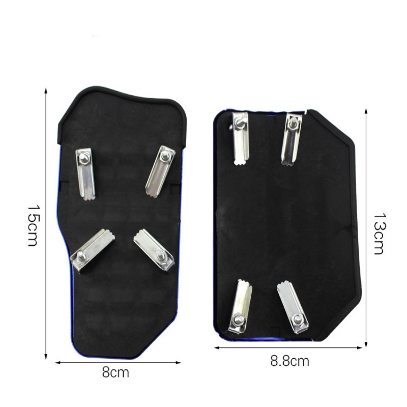 Aluminum Automatic Transmission Car Pedal Cover Universal Brake Fuel Gas Foot Pad Set Kit Red Blue Silver Non-Slip Tools