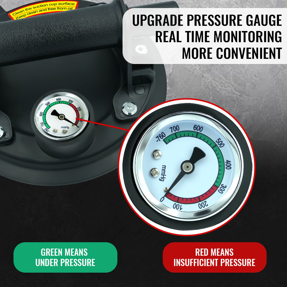 Vacuümzuignap 250 kg draagvermogen 8 inch vacuümzuignap Zware lifter voor graniet tegels glas Handmatig tillen