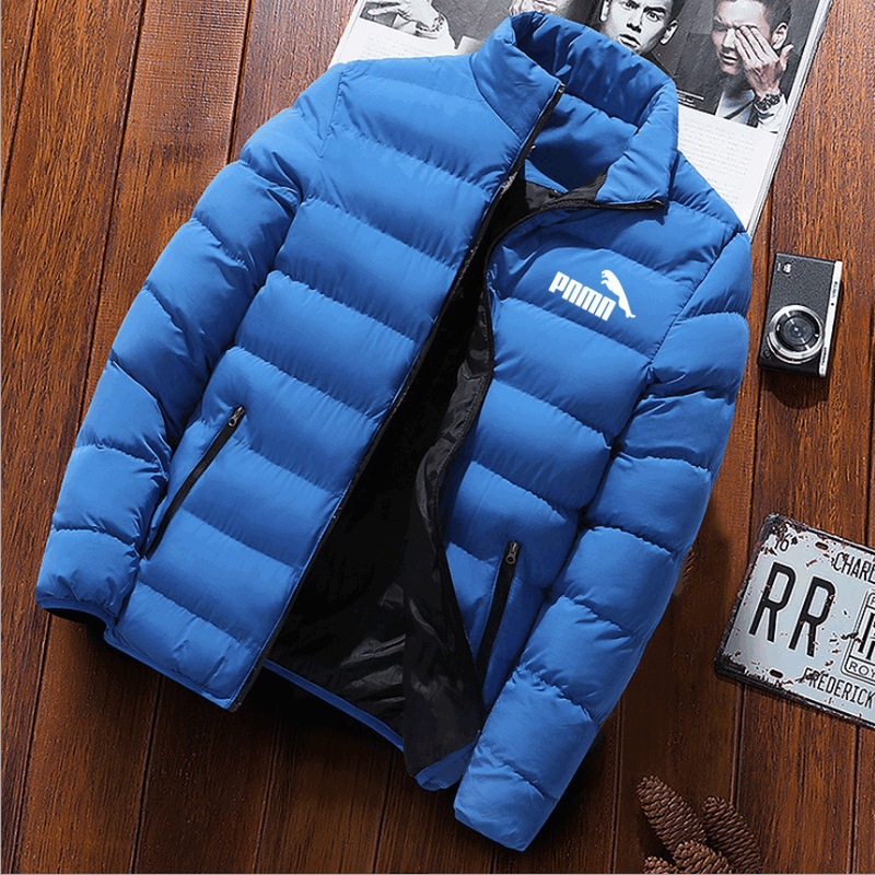 Jaqueta de algodão masculina outono e inverno juventude casaco de algodão gola estilo coreano bonito jaqueta na moda superior casual jaqueta de algodão