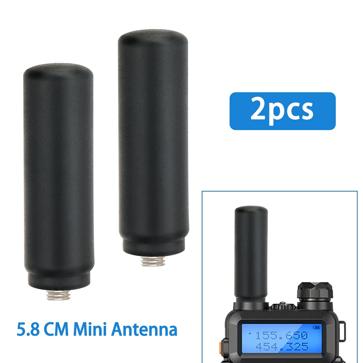 ABBREE Mini antena SMA-żeńska o wysokim wzmocnieniu, krótka mała antena do walkie talkie Baofeng BF-888S UV-5RH QUANSHENG UV-K5 K5(8)