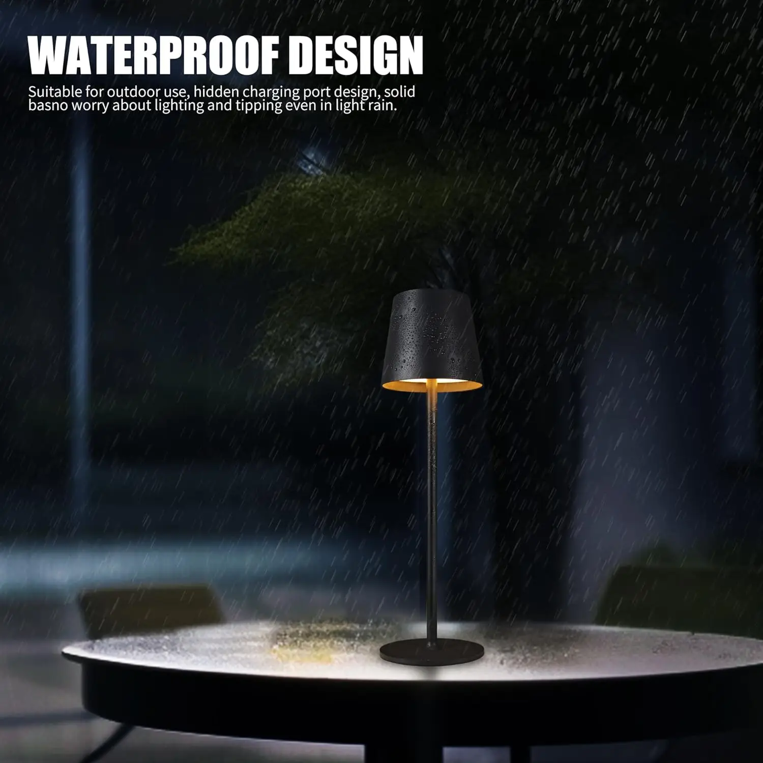 Lámpara de mesa recargable con Sensor táctil, luz LED nocturna de escritorio, lámpara de lectura inalámbrica para Hotel, Bar, restaurante, decoración de dormitorio
