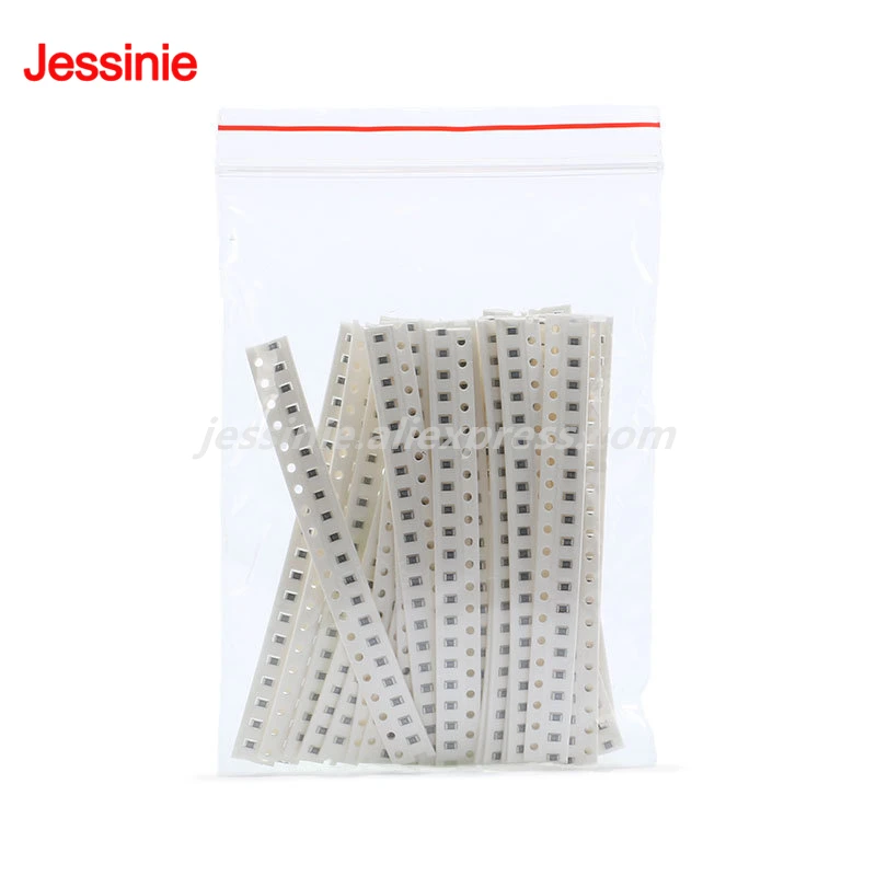 Kit surtido de resistencias SMD 1206, Kit de Muestra 5%, bolsa de muestra, Kit de bricolaje, componente electrónico, 25 valores * 20 piezas