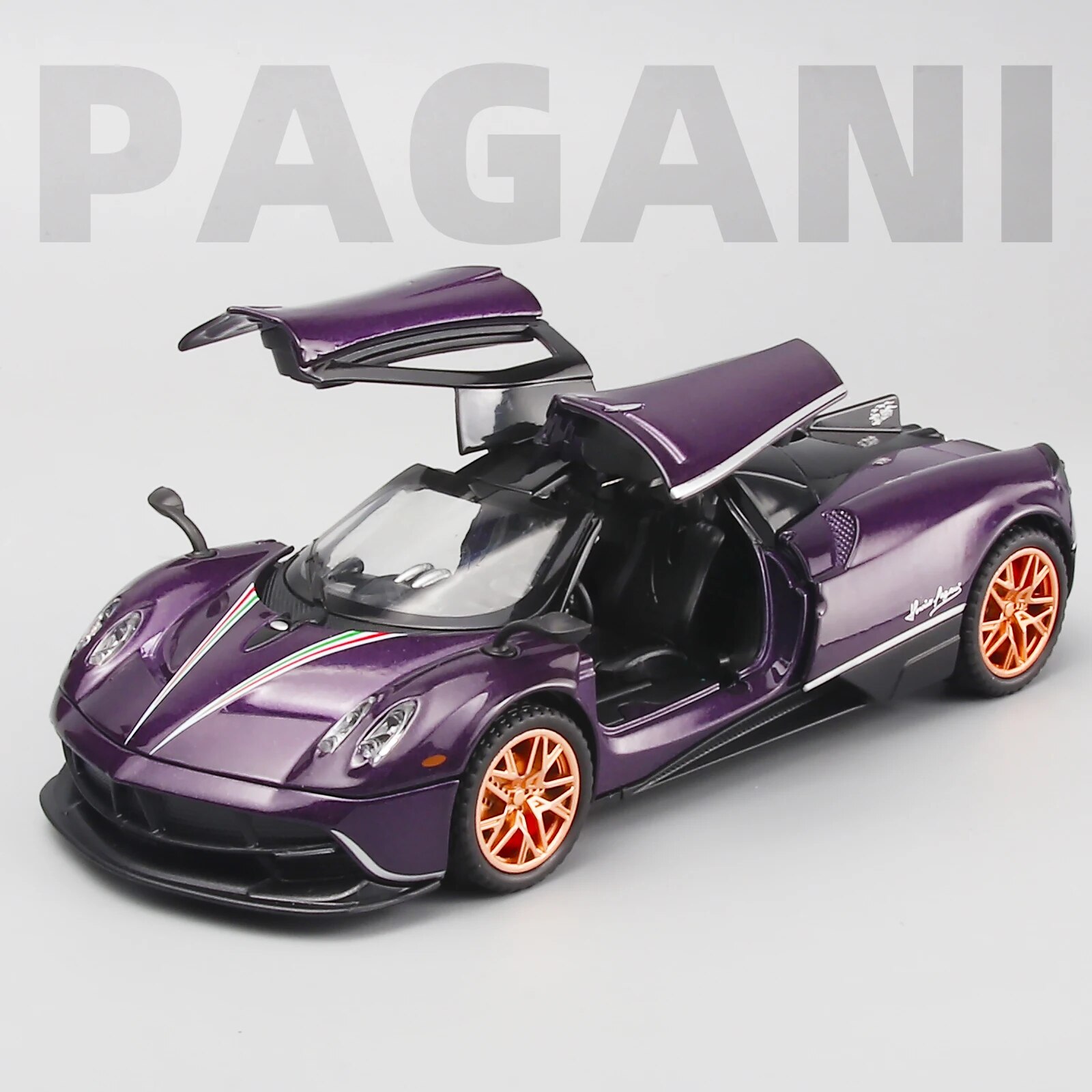 1:32 Speelgoedauto 'S Lambo Pagani Huayra Metalen Model Auto Met Licht En Geluid Terugtrekken Speelgoedauto Voor Jongens Van 3 Jaar Oud
