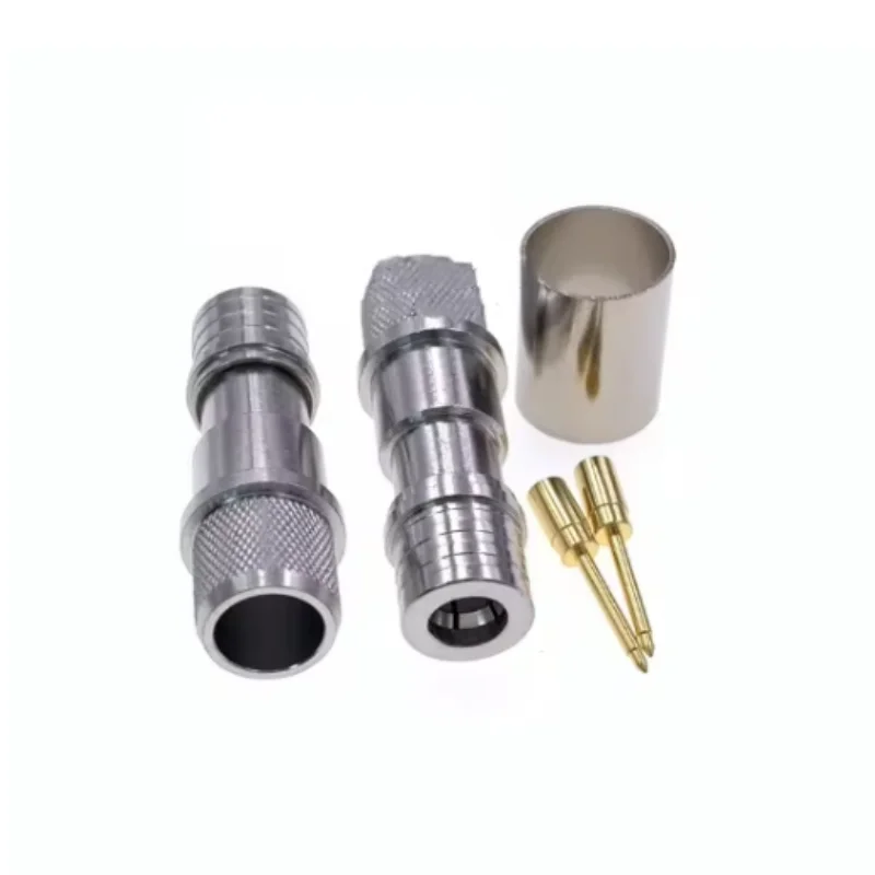 10 stücke QMA Stecker crimp 50-7 RG8 7DFB LMR400 RG213 RG214 kabel koaxial RF Stecker hohe qualität