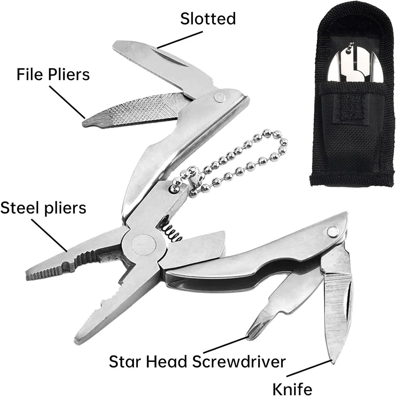 Multifunctional Pliers Mini Lightweight Portable Multifunctional Turtle Back Pliers Beetle Pliers Turtle Folding Pliers 1PC