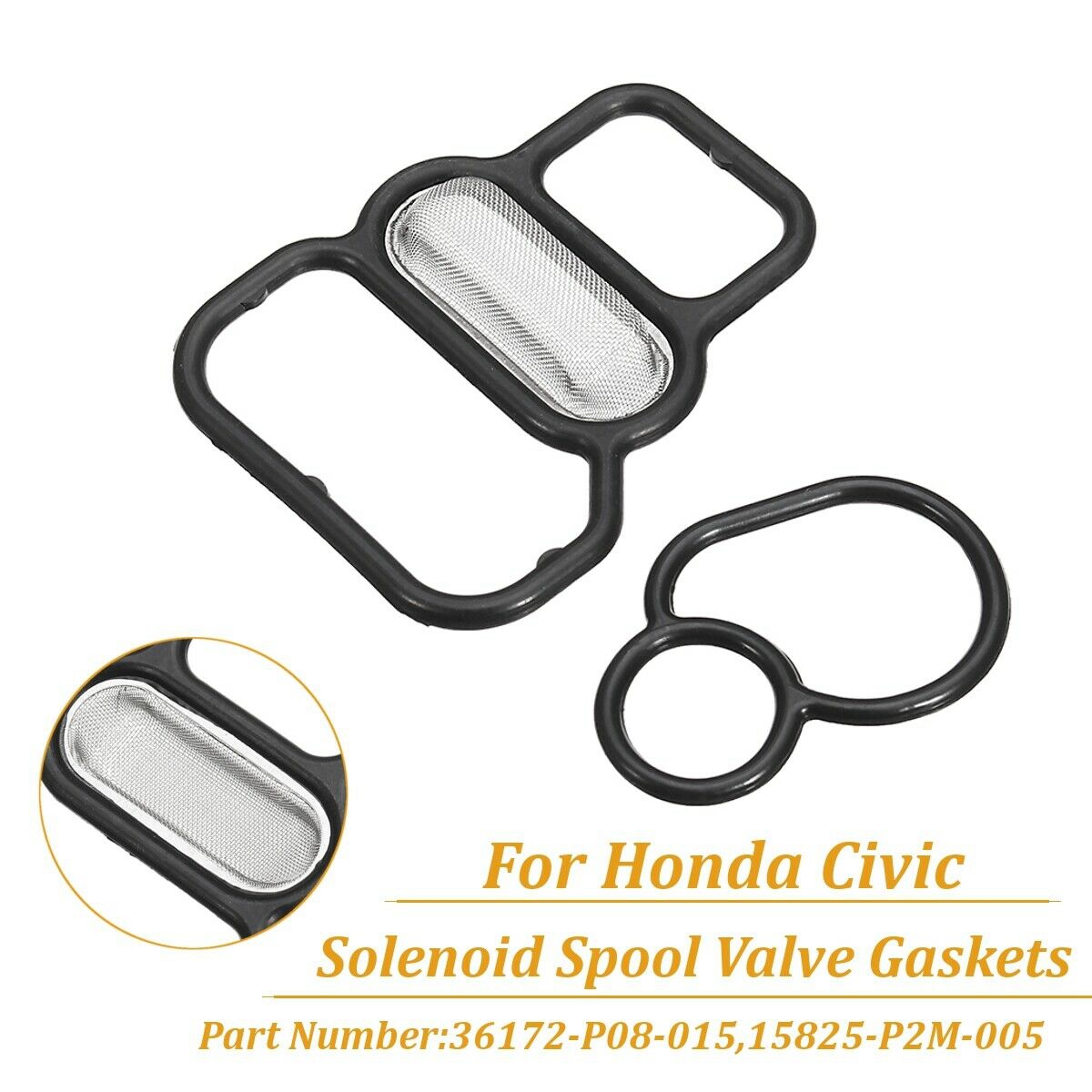 Solenóide Spool Válvula Kit Junta, 15825-P2M-005 para Honda Civic VTEC 1996-2005