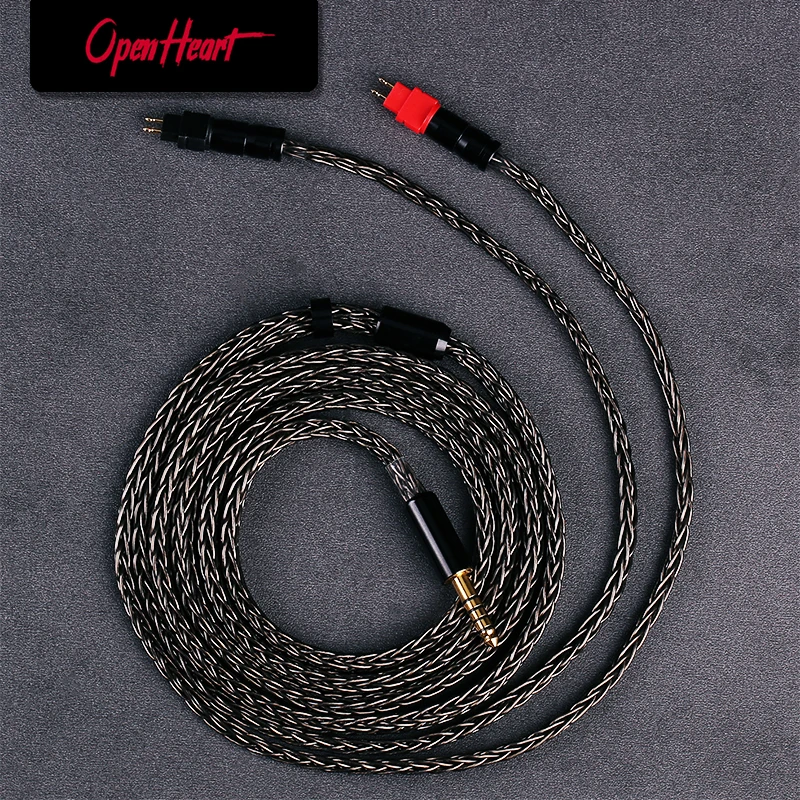 OPENHEART 16-ядерный кабель для наушников XLR 4,4 мм 2,5 мм 6,35 мм кабель для Sennheiser HD580 HD600 HD650 hd545 hd565 hd535 HD660S HD6XX