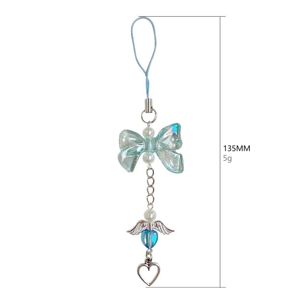 พวงกุญแจโทรศัพท์ 1 ชิ้น DYM สายคล้องโทรศัพท์ จี้โบว์สุดฮิต สายคล้องโทรศัพท์มือถือ สายคล้องกุญแจสาวหวาน สายคล้องโทรศัพท์มือถือ เครื่องประดับ ของขวัญ