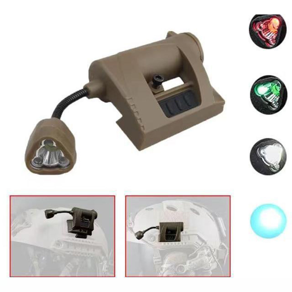 BOOIU 戦術ヘルメットライト LED 懐中電灯屋外 MPLS 夜間照明狩猟サイクリング釣り 3 モード軍用ヘルメットランプ
