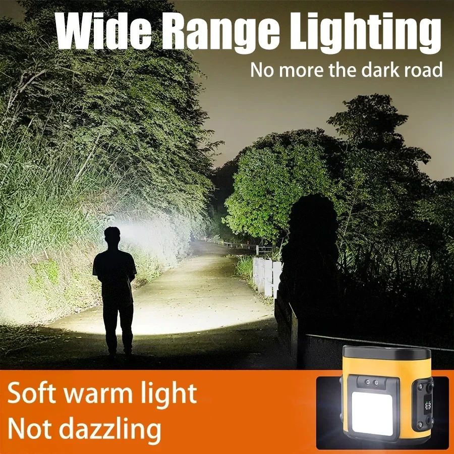 USB Rechargeable Headlamp High Lumen Bright Head Lamp with 6 LED Headlight 6 Modes IPX4 Waterproof Head Flashlight Head Light