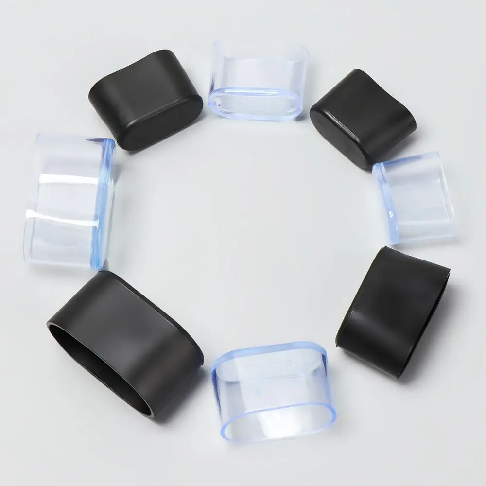 4Pcs ใหม่รูปไข่ขาเก้าอี้ขาเฟอร์นิเจอร์ฟุตแผ่นซิลิโคน Non-Slip ครอบคลุมตัวถ้วยถุงเท้าเฟอร์นิเจอร์อุปกรณ์เสริม
