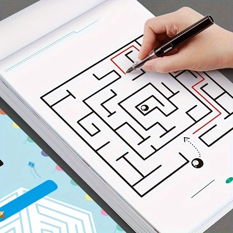 Libro di formazione per l'aumento del labirinto cerebrale - Puzzle di concentrazione di attrazione per adolescenti