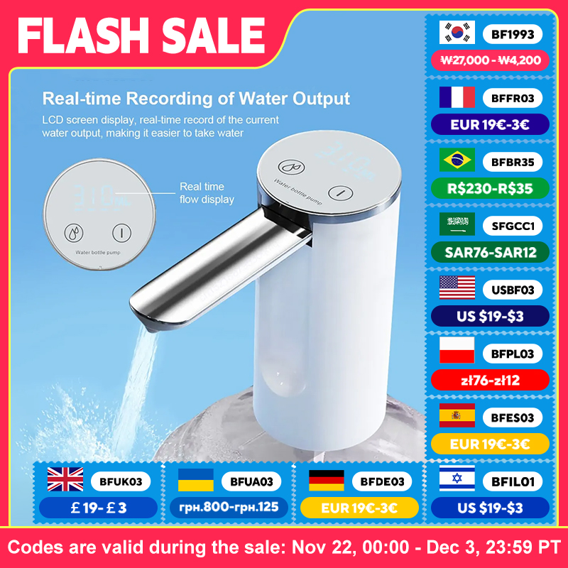 ใหม่มาถึง Home Gadgets Smart Home Gadgets ปั๊มน้ําไฟฟ้าพับขวดน้ําดื่มอัตโนมัติ