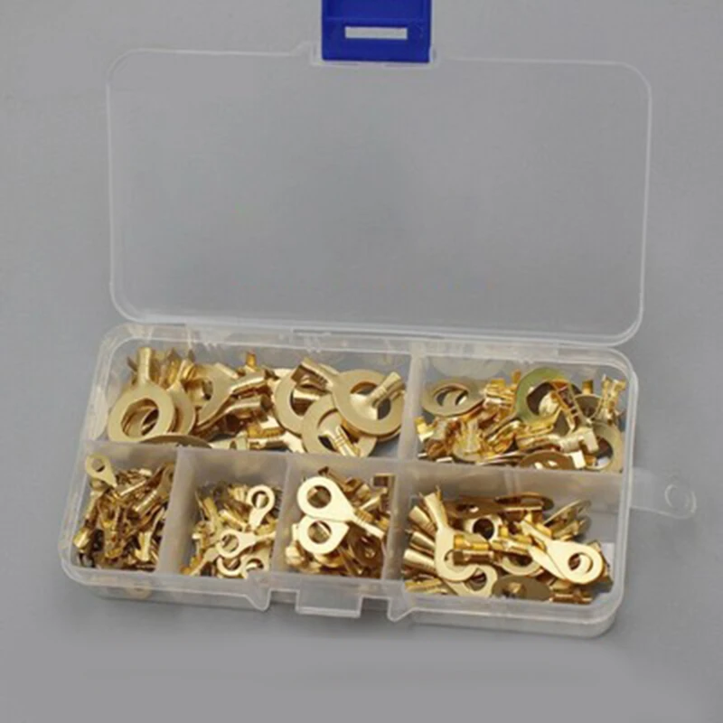 ทองหุ้มฉนวนทองแดงแหวน CRIMPING Terminal ขั้วต่อสายไฟไฟฟ้าชุดกันน้ํารอบ Grounding LUG