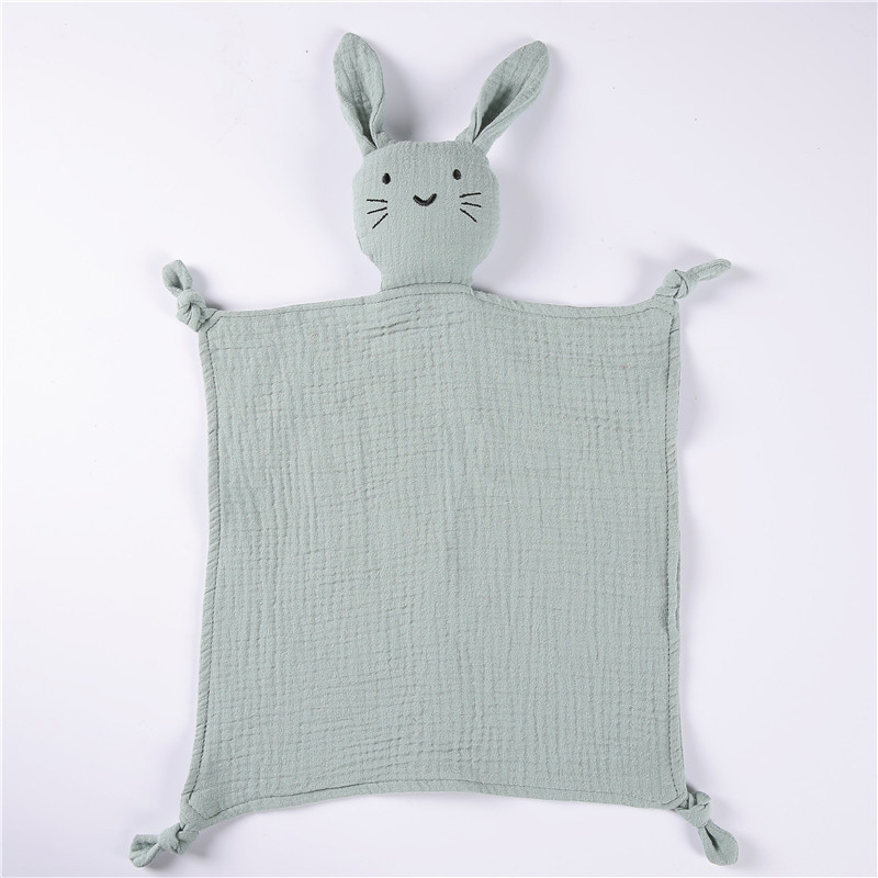 30X30 ซม.Double-Layer ผ้าฝ้ายผ้าห่มแมวน่ารักผ้าเช็ดตัว Sleeping Soothing ผ้าขนหนูตุ๊กตาผ้าเช็ดตัวเด็กผ้าห่มเด็ก