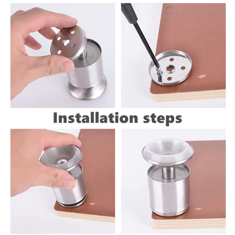 調整可能なステンレス鋼 6-30 センチメートル家具の脚キャビネットテーブルソファベッドの足家具の脚の足